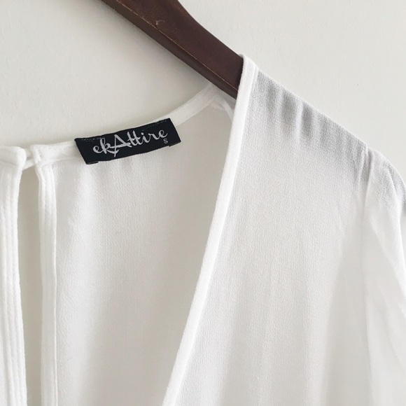 ekAttire DREAMS Flowy Ivory Maxi Swim Coverup S - Picture 2 of 4